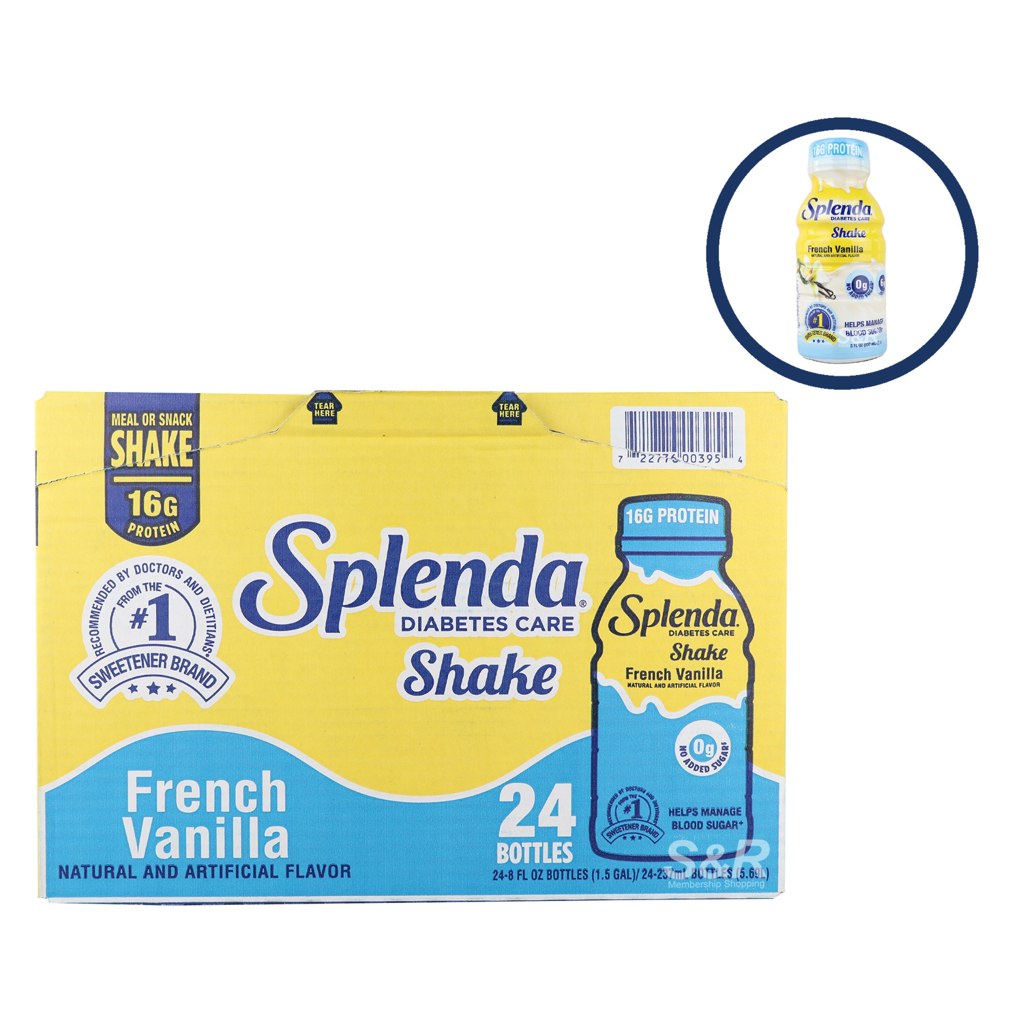 Splenda French Vanilla Diabetes Care Shake (237mL x 24pcs) Splenda French Vanilla Diabetes Care Shake (237mL x 24pcs)
